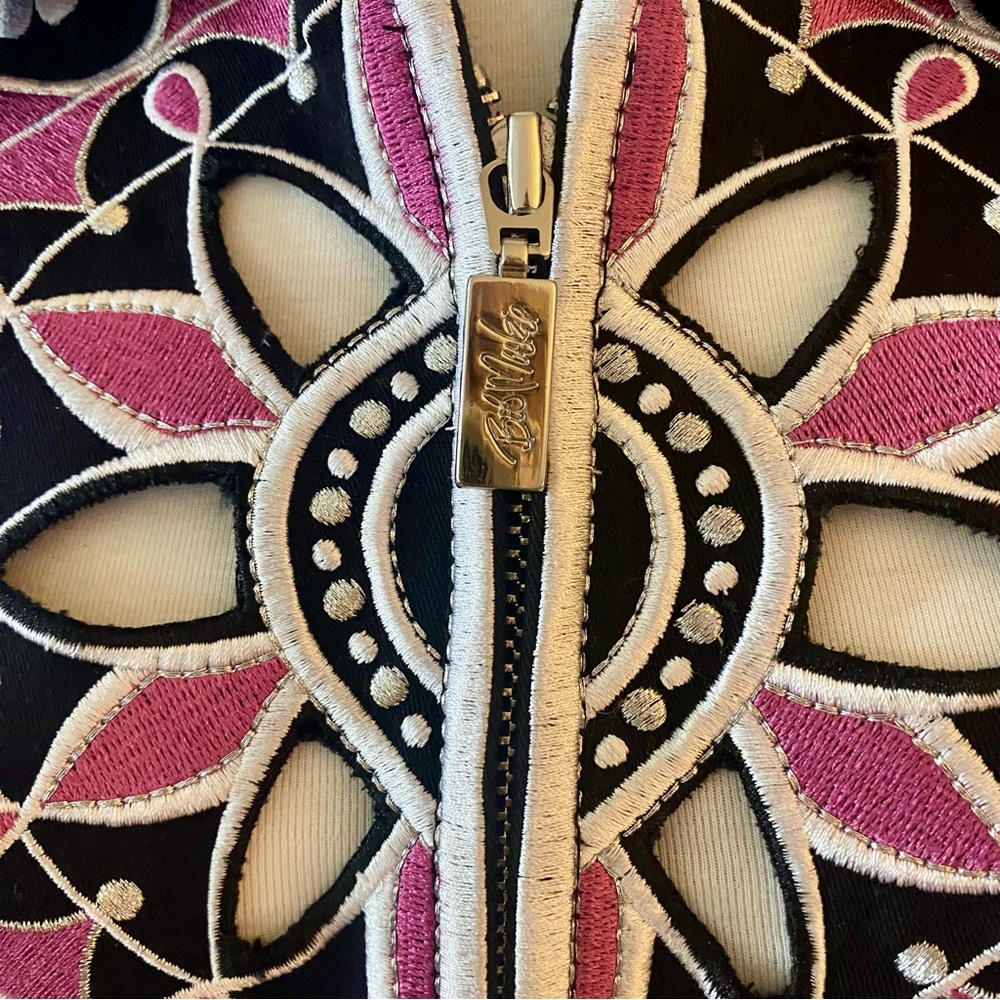 Bob Mackie Wearable Art Embroidered Blazer, Size L - Picture 6 of 9